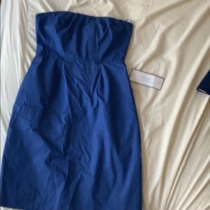 Blue strapless Jcrew dress size 2